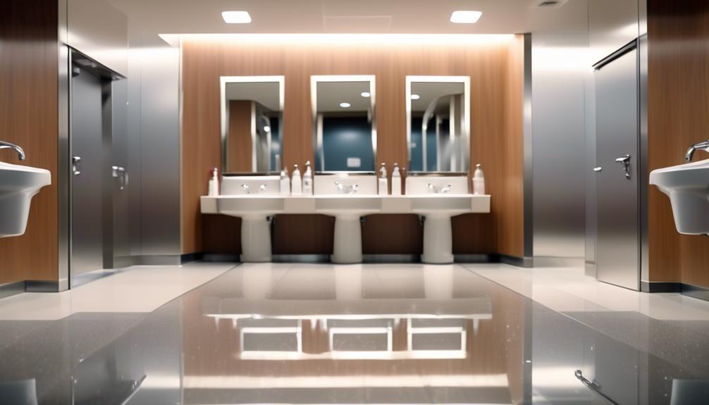 cleaning and maintaining restrooms