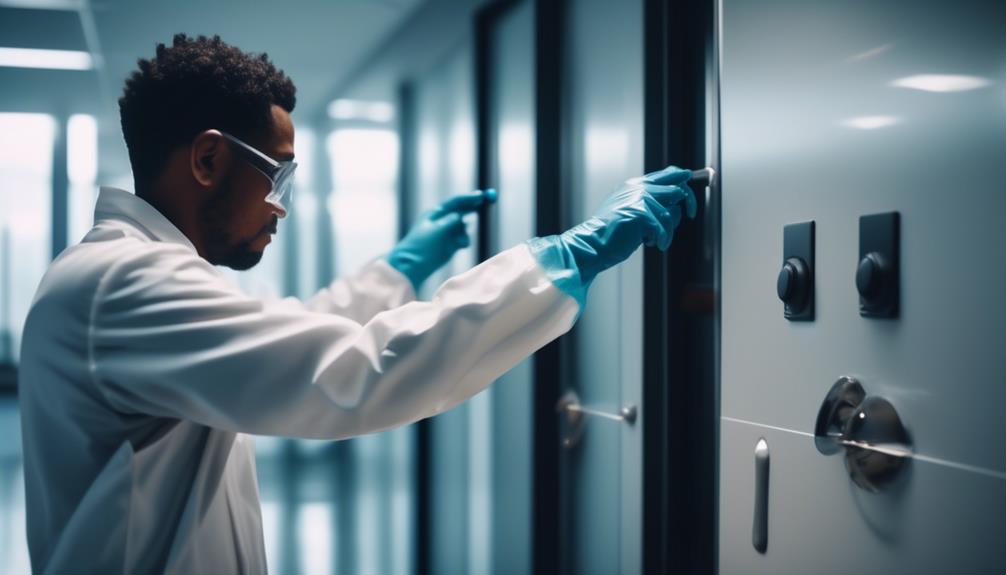 cleaning frequently touched surfaces