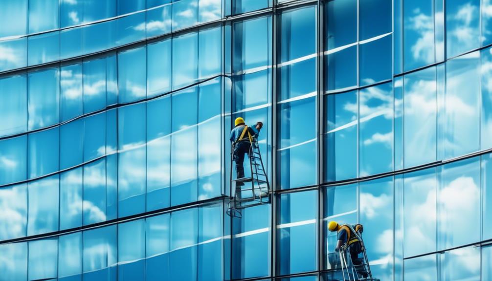 cleaning windows and glass