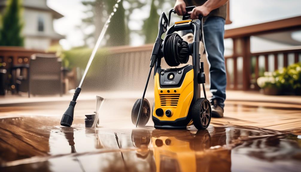 deck and patio pressure washing equipment