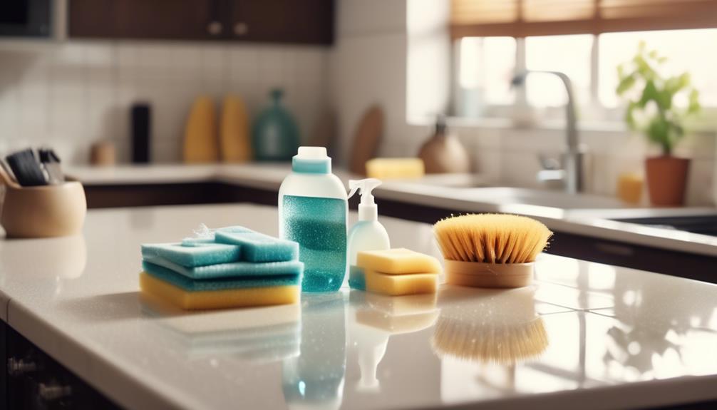 effective methods for deep cleaning kitchen and bathroom surfaces