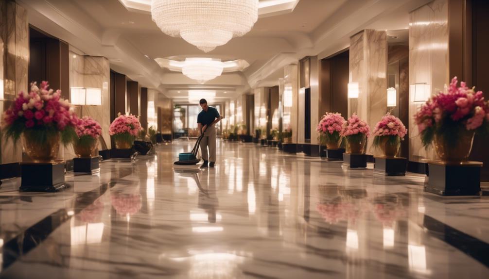 efficient cleaning solutions for hotel lobbies